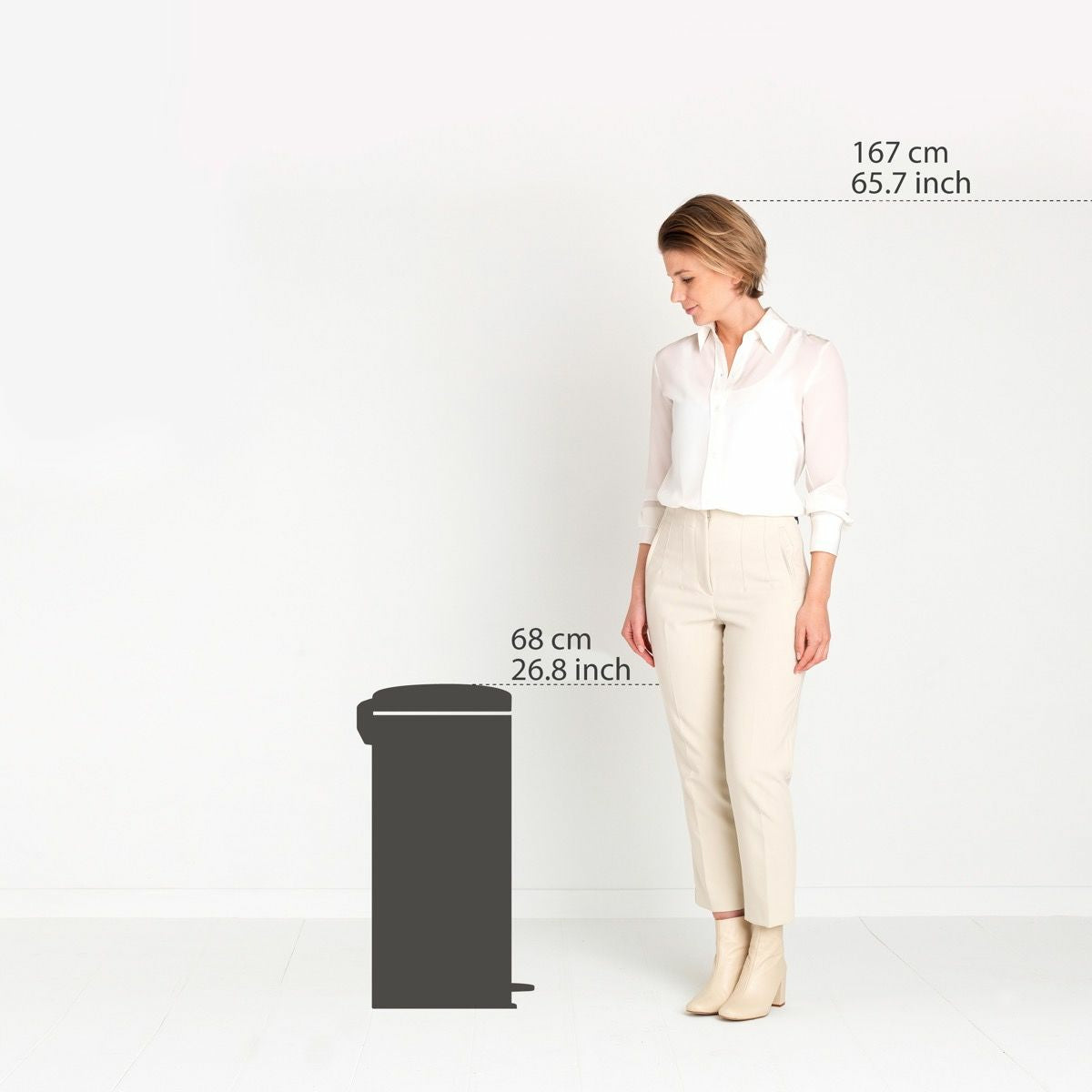 Brabantia Pedal Bin NewIcon 30 Liter Warm Copper