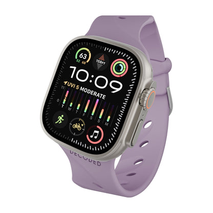 Decoded Silicone Ares Splice Strap for 44/46/49mm Watches in Purple Haze