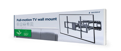 Gembird WM-120ST-01 TV Mount and Stand for 3.05 m (120") Screens, Black