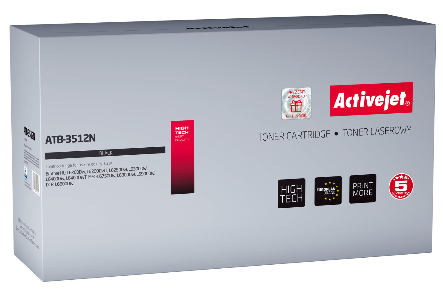 Activejet ATB-3512N toner (replacement for Brother TN-3512; Supreme; 12000 pages; black)