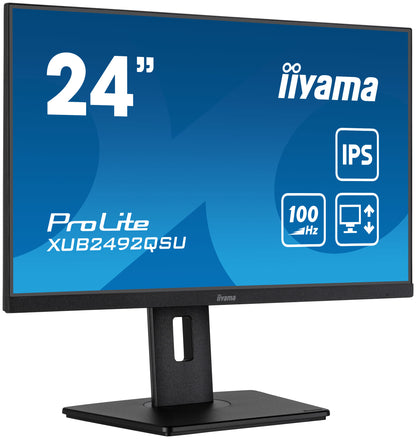 iiyama ProLite XUB2492QSU-B1 computer monitor 60.5 cm (23.8") 2560 x 1440 Quad HD LED Black