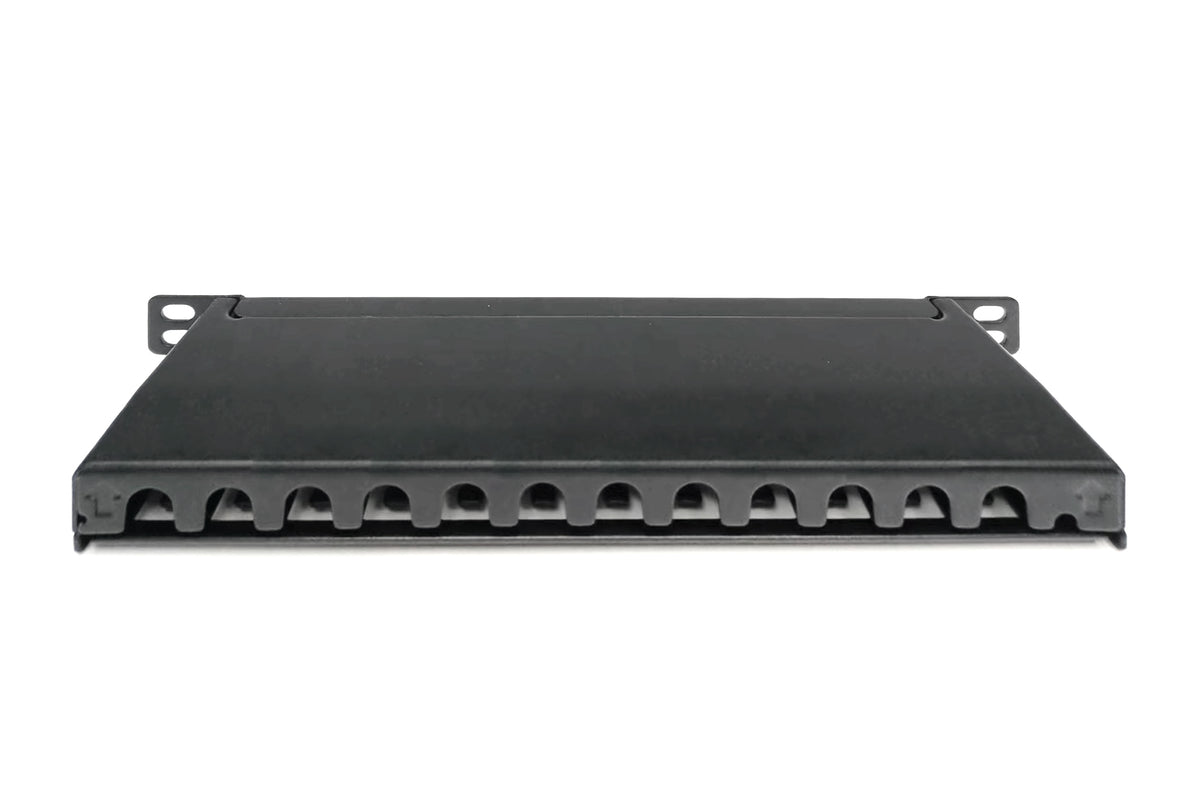 DIGITUS 10" Patch Panel Cat6A 12x RJ45 0.5U Shielded, Black