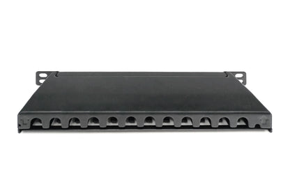 DIGITUS 10" Patch Panel Cat6A 12x RJ45 0.5U Shielded, Black