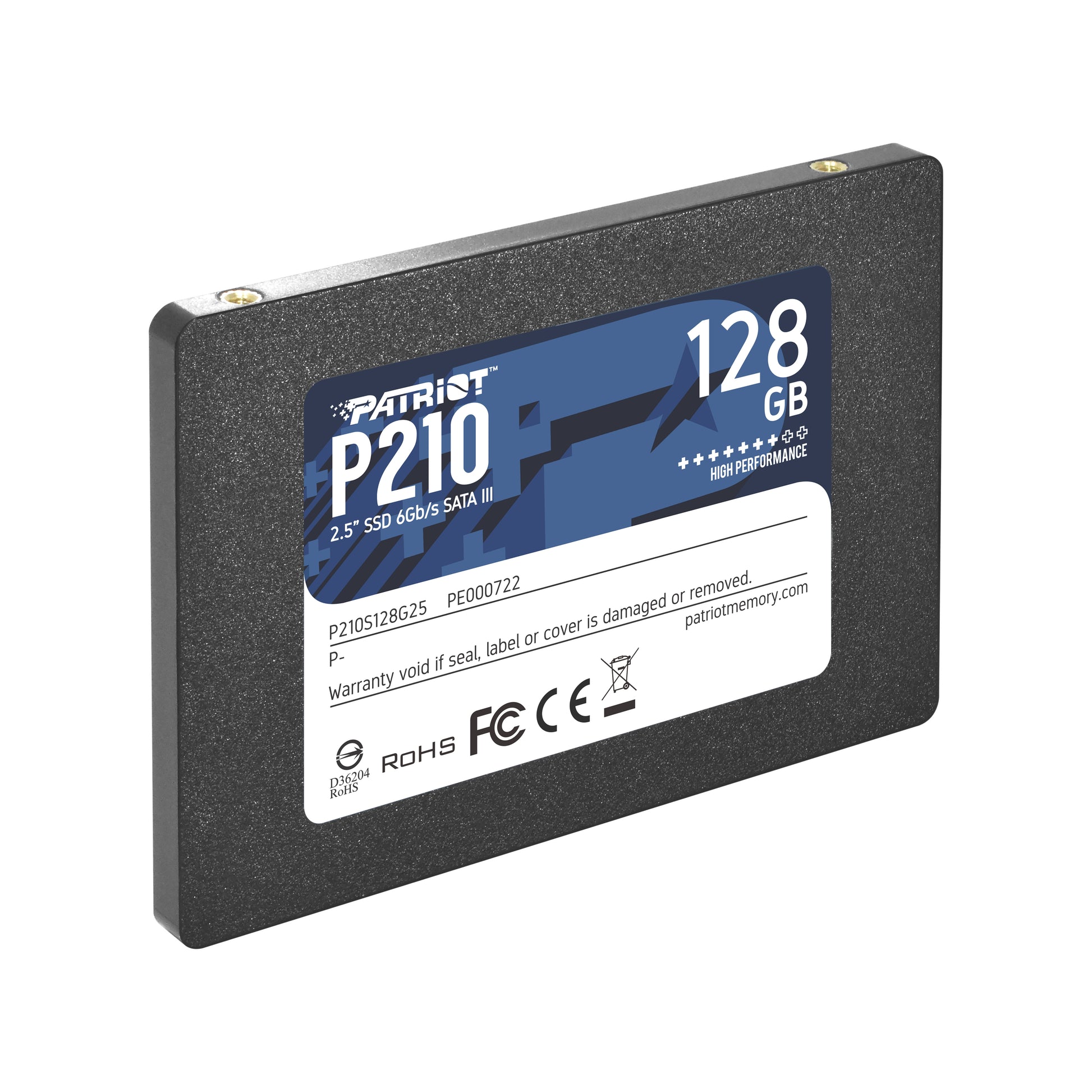 Δίσκος SSD Patriot Memory P210 2,5" 128 GB με σύνδεση Serial ATA III