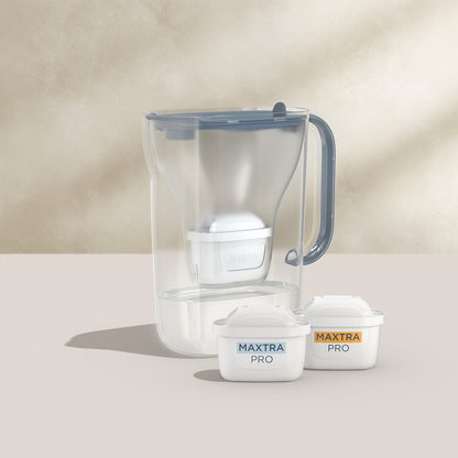 Brita Style Essential Stone Blue including 1x MXPRO PP & 1x MXPRO EK