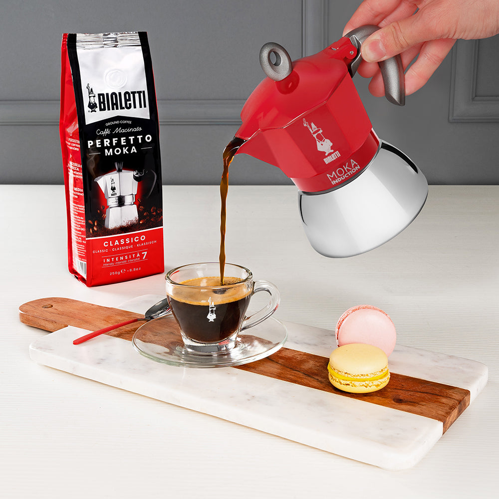 Bialetti Παραδοσιακή Καφετιέρα Moka Induction 6 φλιτζάνια