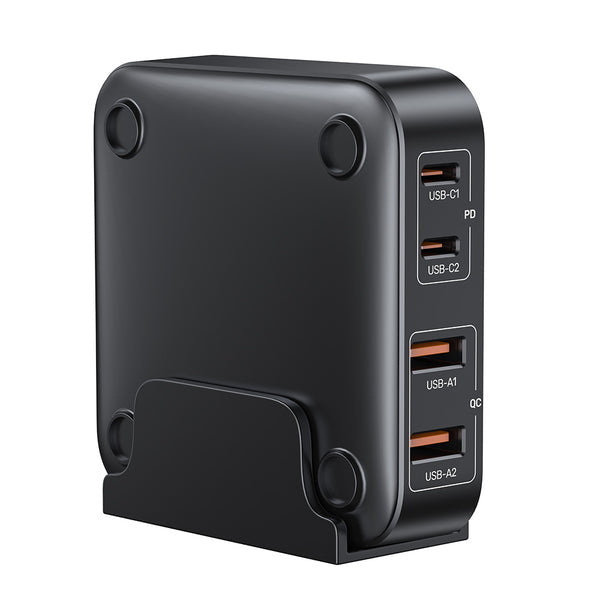 GaN network charger - Unitek P1229ABK01-EU | 100W 2x USB-C 2x USB-A