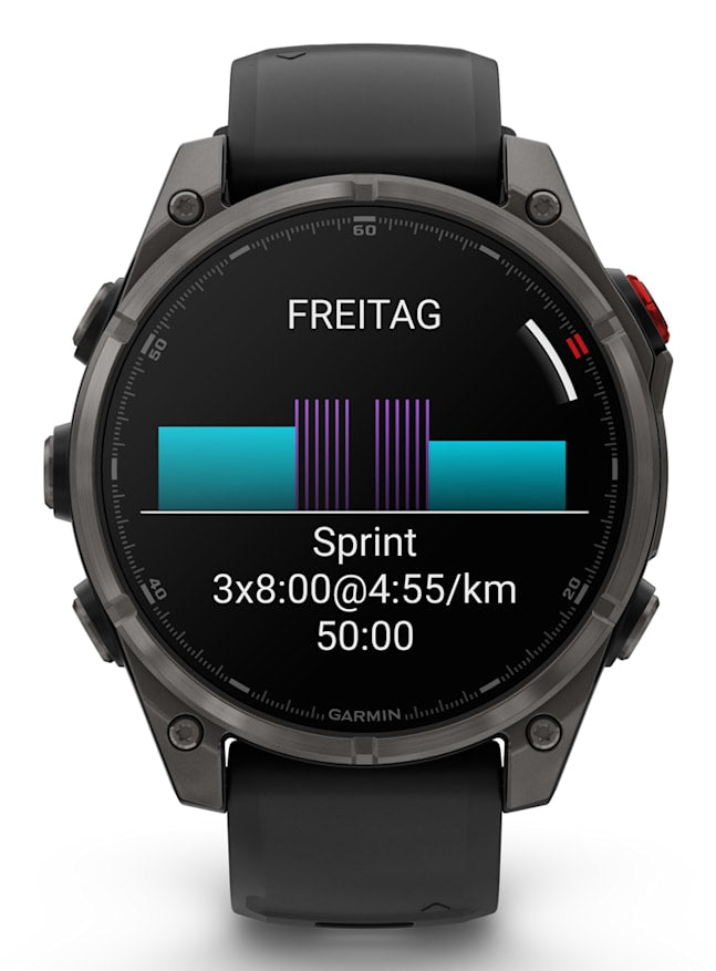 Garmin fenix 8 Pro, 1.4" (3.56 cm) AMOLED Display, 47 mm Case, 454 x 454 Pixels, Touchscreen, Graphite and Titanium, Wi-Fi, GPS Satellite Navigation