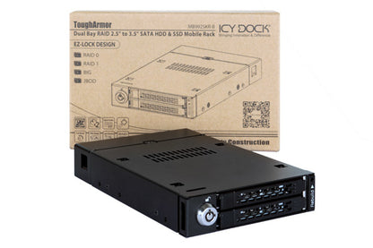 Backplane IcyDock 2x6,3cm SATAI-III in 1x3,5" RAID-Controlle
