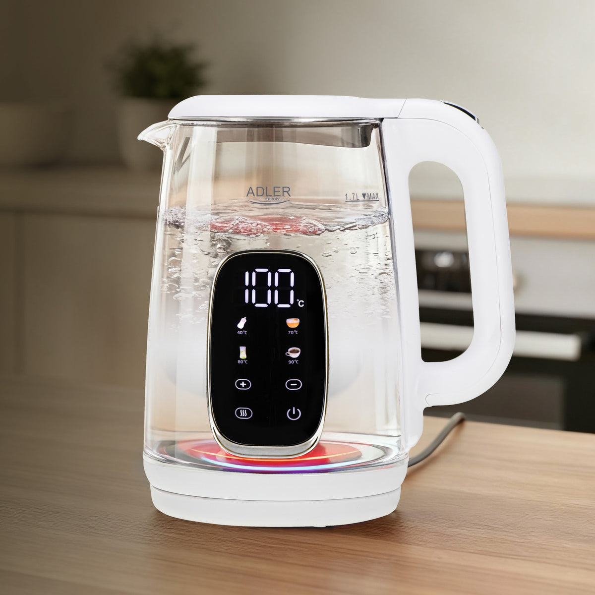 ADLER AD 1305 electric kettle white/silver