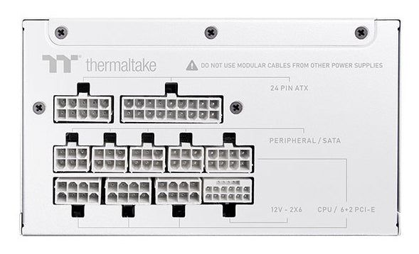 Toughpower GT Snow 850W (weiß, 1x 12-Pin High Power GPU, 4x PCIe, Kabelmanagement, 850 Watt)