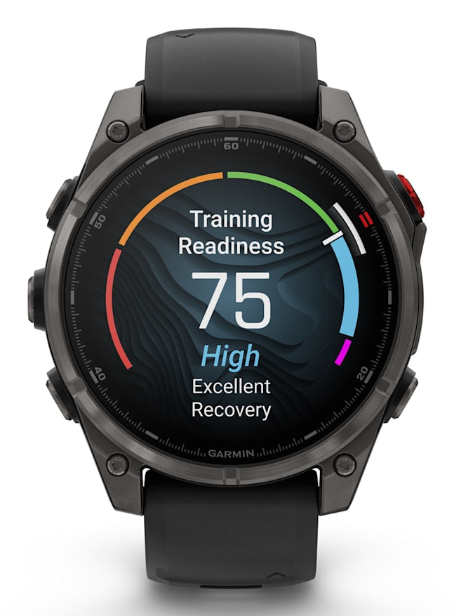 Garmin fenix 8 Pro 3.56 cm (1.4") AMOLED 47 mm Digital 454 x 454 pixels Touchscreen Grey Wi-Fi GPS (satellite)