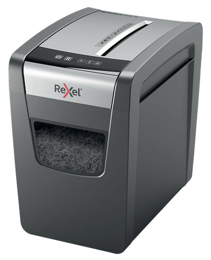 Rexel Momentum X410-SL Paper Shredder – Cross Shredding, Black/Grey