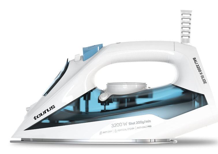 Taurus BALI 3200 X-SLIDE Dry & Steam iron Ceramic soleplate 3200 W Blue, White