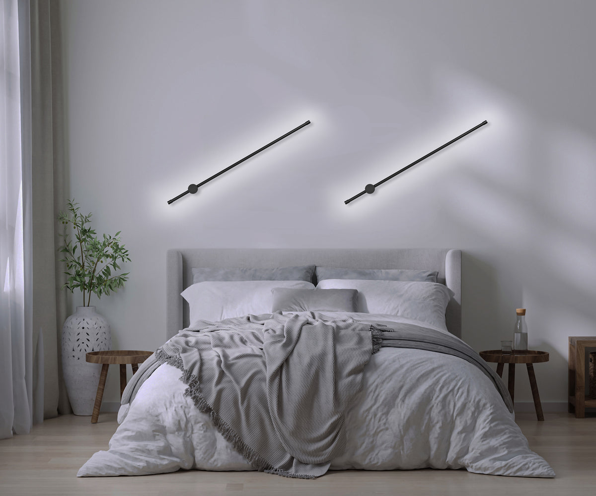 Activejet LED wall lamp AJE-HILTON Black NW