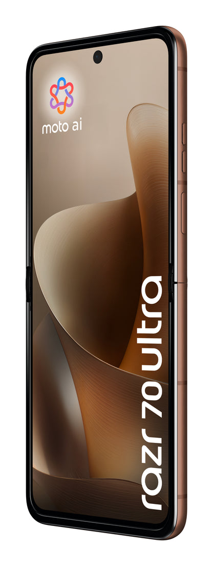 Motorola razr 70 Ultra 6.96" (17.7 cm) Dual SIM Android 16.0 5G USB Type-C 16 GB RAM 512 GB Storage 5000 mAh Wood Finish