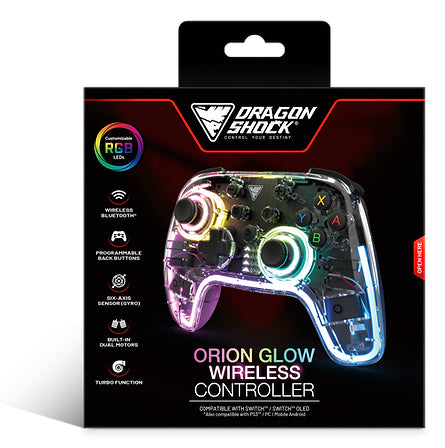 Dragonshock Orion Glow Wireless RGB Controller for Switch
