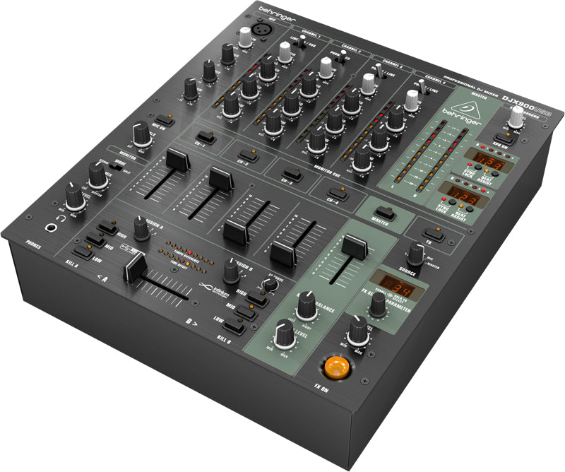 Behringer DJX900USB - Professional 5-Channel DJ Mixer with INFINIUM Contact‑Free VCA Crossfader, Advanced Digital Effects and USB/Audio Interface