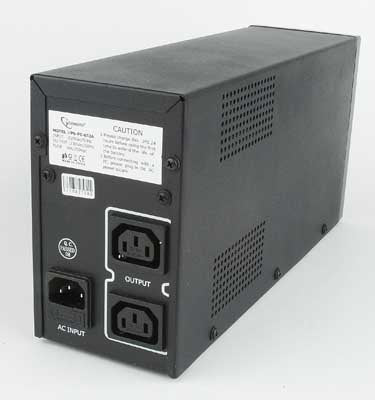 Gembird UPS-PC-652A uninterruptible power supply (UPS) Line-Interactive 0.65 kVA 390 W 3 AC outlet(s)
