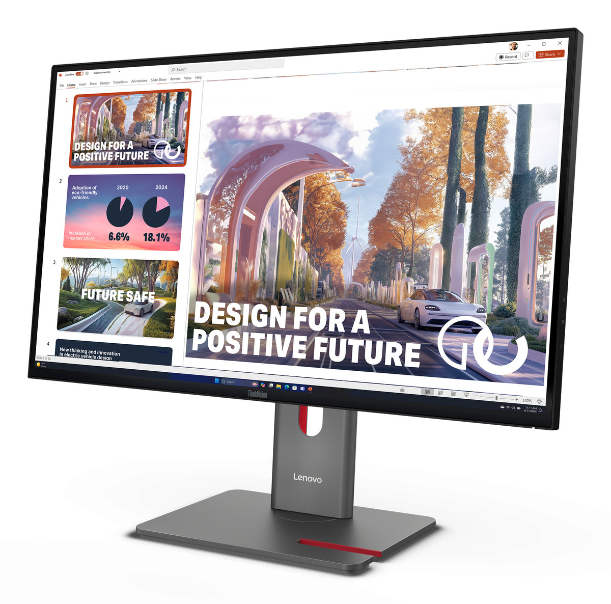 Lenovo ThinkVision P27QD-40 (27")2K QHD  HDMI/DP/USB-C/DOC