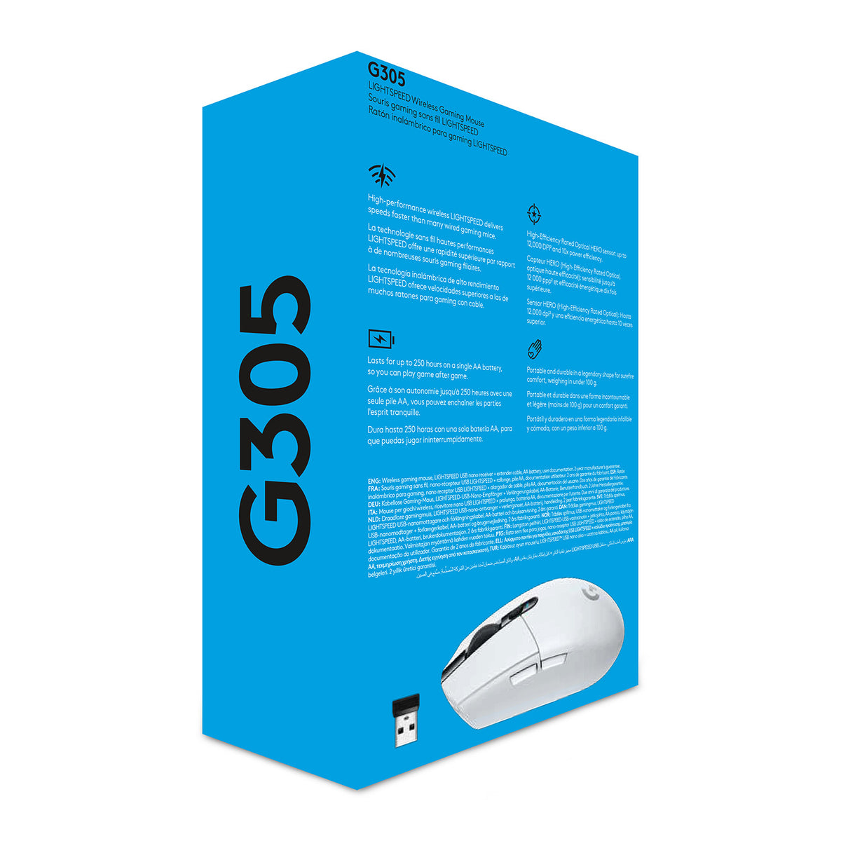 Logitech G305 Ταχύτητα φωτός λευκό