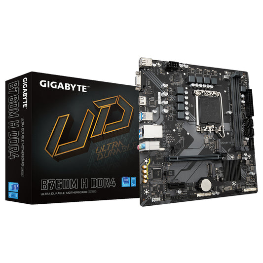 GIGABYTE B760M H MOTHERBOARD MICRO ATX DDR4 LGA1700 9MB76MH4-00-10