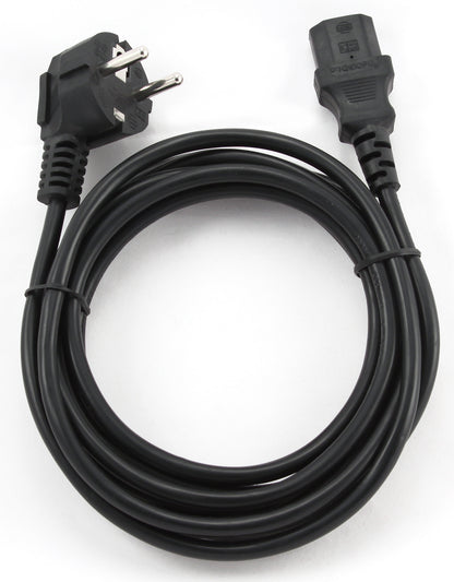 Gembird PC-186-VDE-3M power cord with VDE approval 3 meter Black