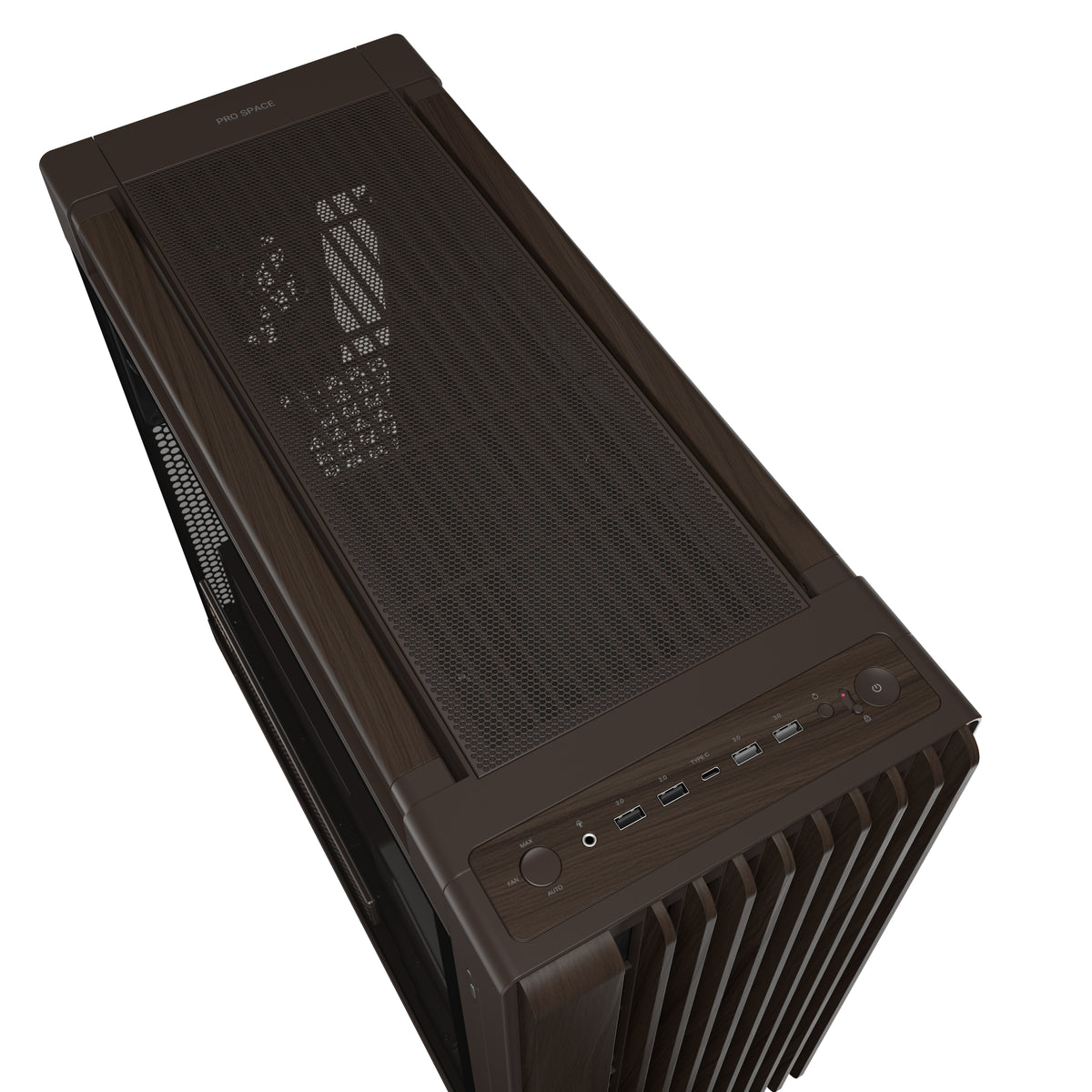 ASUS ProArt PA602 Wood Edition Retro Brown - Tempered Glass Panel Midi Tower