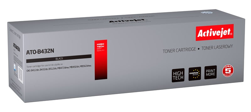 Activejet ATO-B432N toner (replacement for OKI 45807106; Supreme; 7000 pages; black)