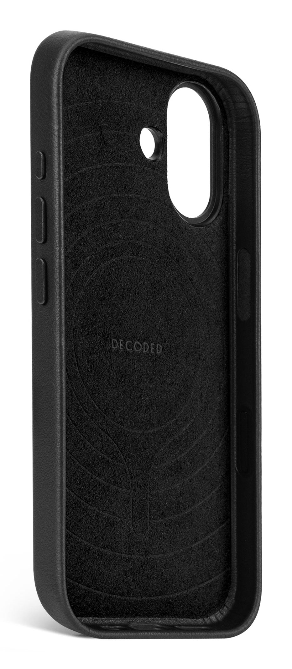 Decoded Leather Backcover for iPhone 17 in Black