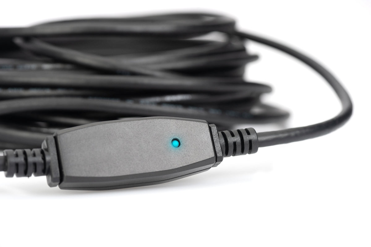 DIGITUS USB 3.0 Aktives Verlängerungskabel          10m,  sw