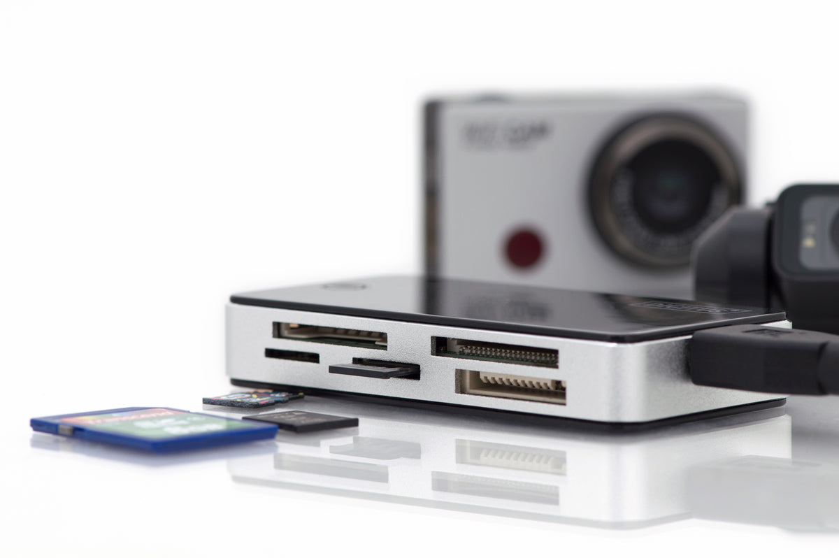 DIGITUS Card Reader USB3.0, extern, schwarz-silber