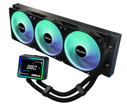 Σετ Υδρόψυξης Ψηφιακής Επεξεργασίας Asrock Challenger 360 με Ανεμιστήρα 12 εκ., Μαύρο