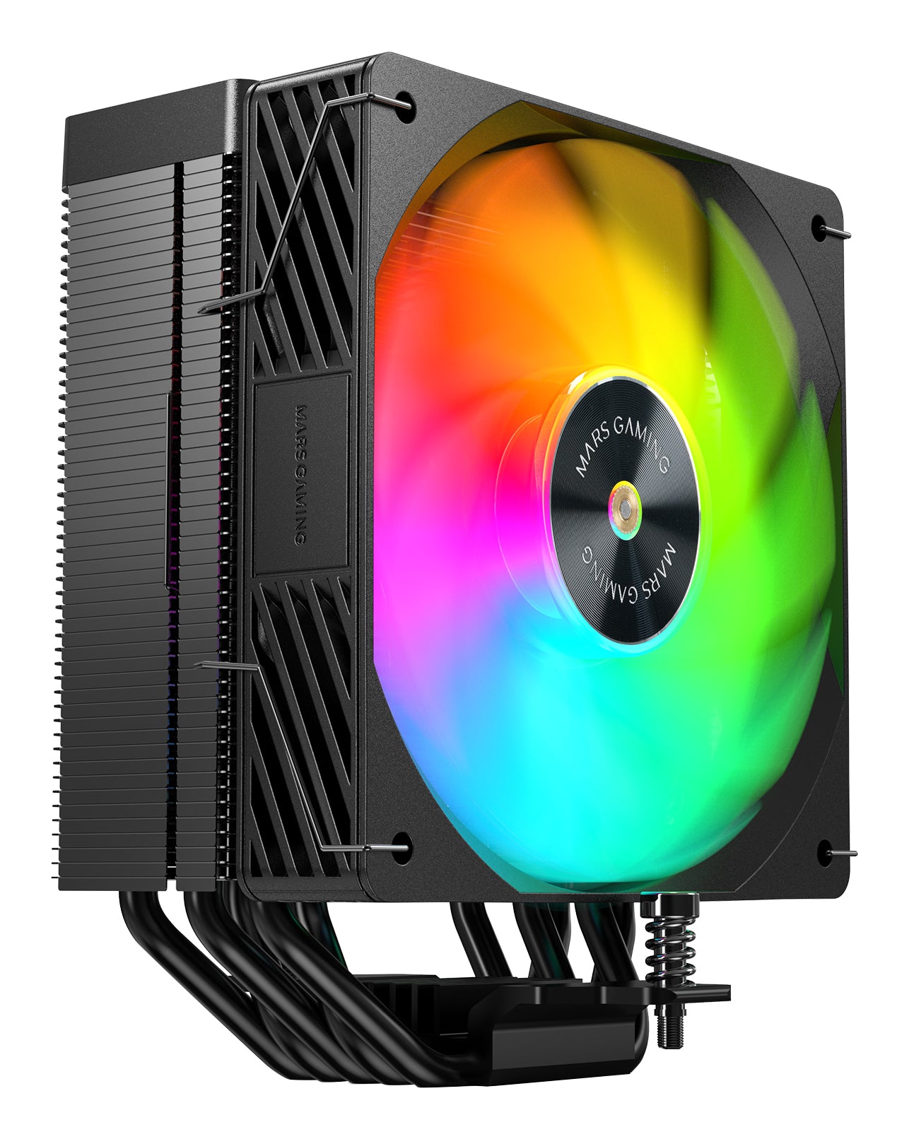 Σύστημα ψύξης υπολογιστή Mars Gaming MCPUX5ARGB Επεξεργαστή Ψύκτρα αέρα 12 εκ. Μαύρο 1 τεμ.