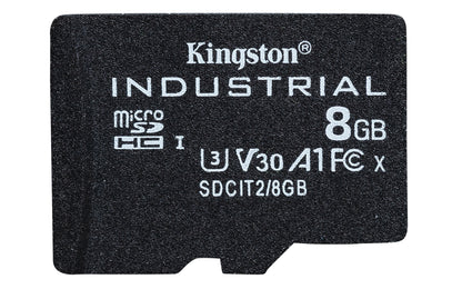 Kingston Βιομηχανική microSDHC 8 GB (Μαύρη, UHS-I U3, Class 10, V30, A1)
