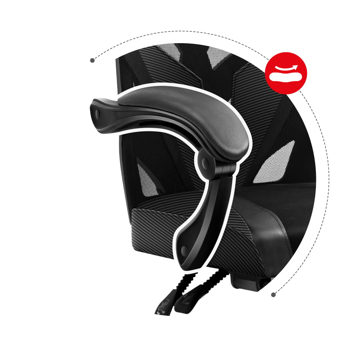 HUZARO COMBAT 5.0 BLACKGAMING CHAIR