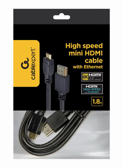 Gembird CC-HDMI4C-6 HDMI cable 1.8 m HDMI Type A (Standard) HDMI Type C (Mini) Black