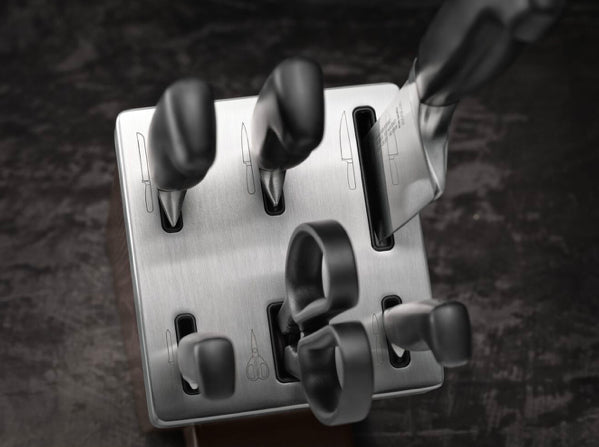 Σετ μαχαιριών κουζίνας και μπλοκ ZWILLING FOUR STAR 35148-507-0, 7 τεμαχίων, γκρι