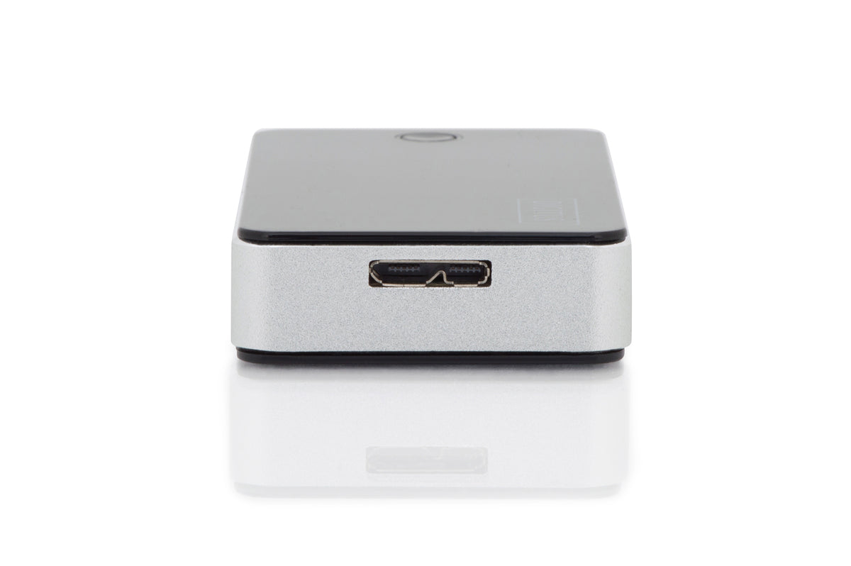 DIGITUS Card Reader USB3.0, extern, schwarz-silber