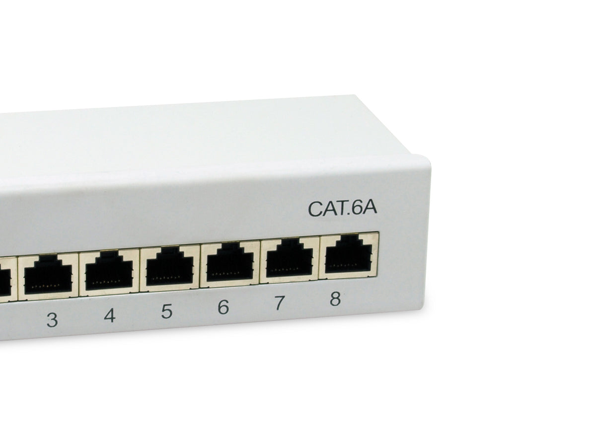 Equip Patchpanel  8xRJ45 Cat6a Desktop        500MHz RAL7035