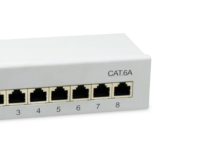 Equip Patchpanel  8xRJ45 Cat6a Desktop        500MHz RAL7035
