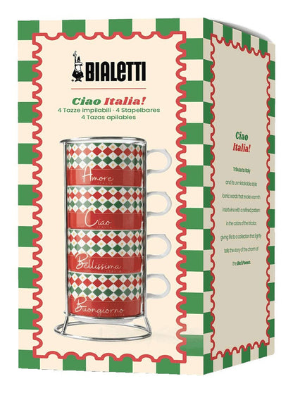 Bialetti 4 Cappuccio Tricolore