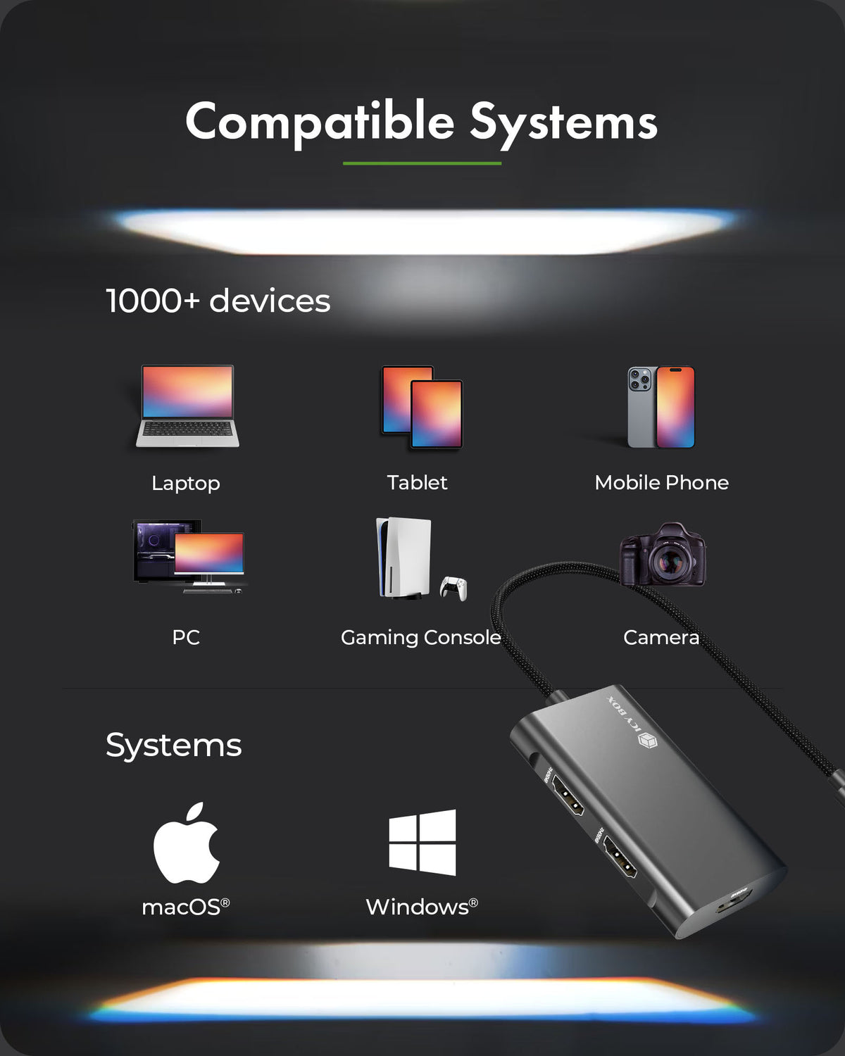 ICY BOX IB-AD1030-C USB Type-C to 3x HDMI