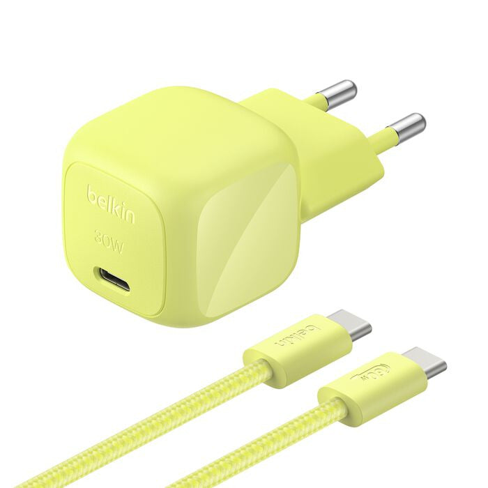 Belkin BOOST Charge USB-C to USB-C 30W PD Charger with Cable WCA008kq2MGR-B6