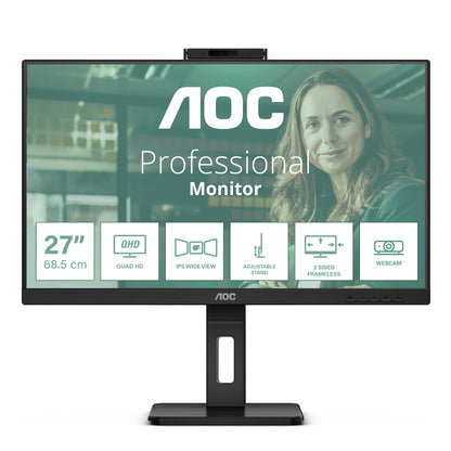 AOC Q27P3QW computer monitor 68.6 cm (27") 2560 x 1440 pixels Quad HD Black