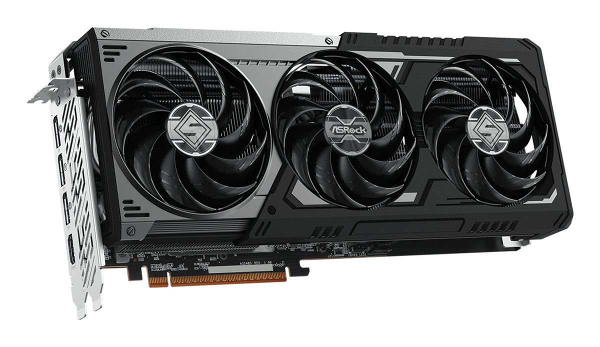 ASRock AMD Radeon™ RX 9070 XT Steel Legend Dark 16GB graphics card