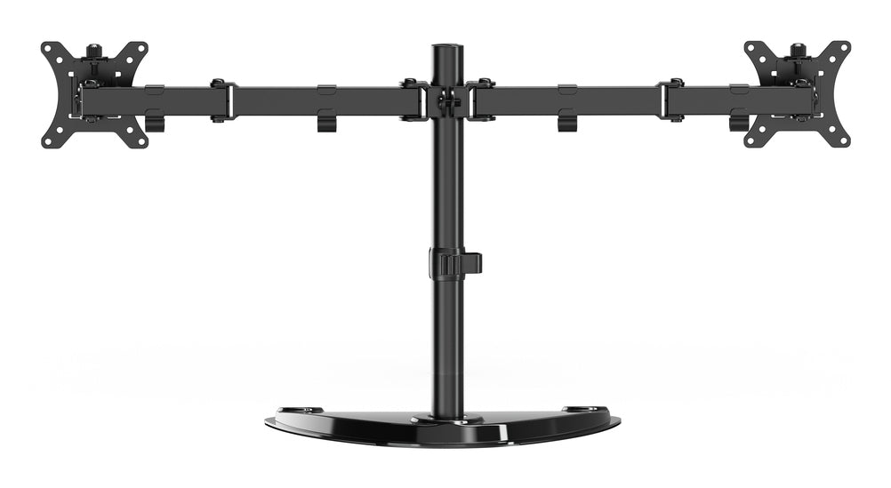 Gembird MS-D2ST-02 Monitor Desk Stand (rotate, tilt, swivel), 13"–32", black