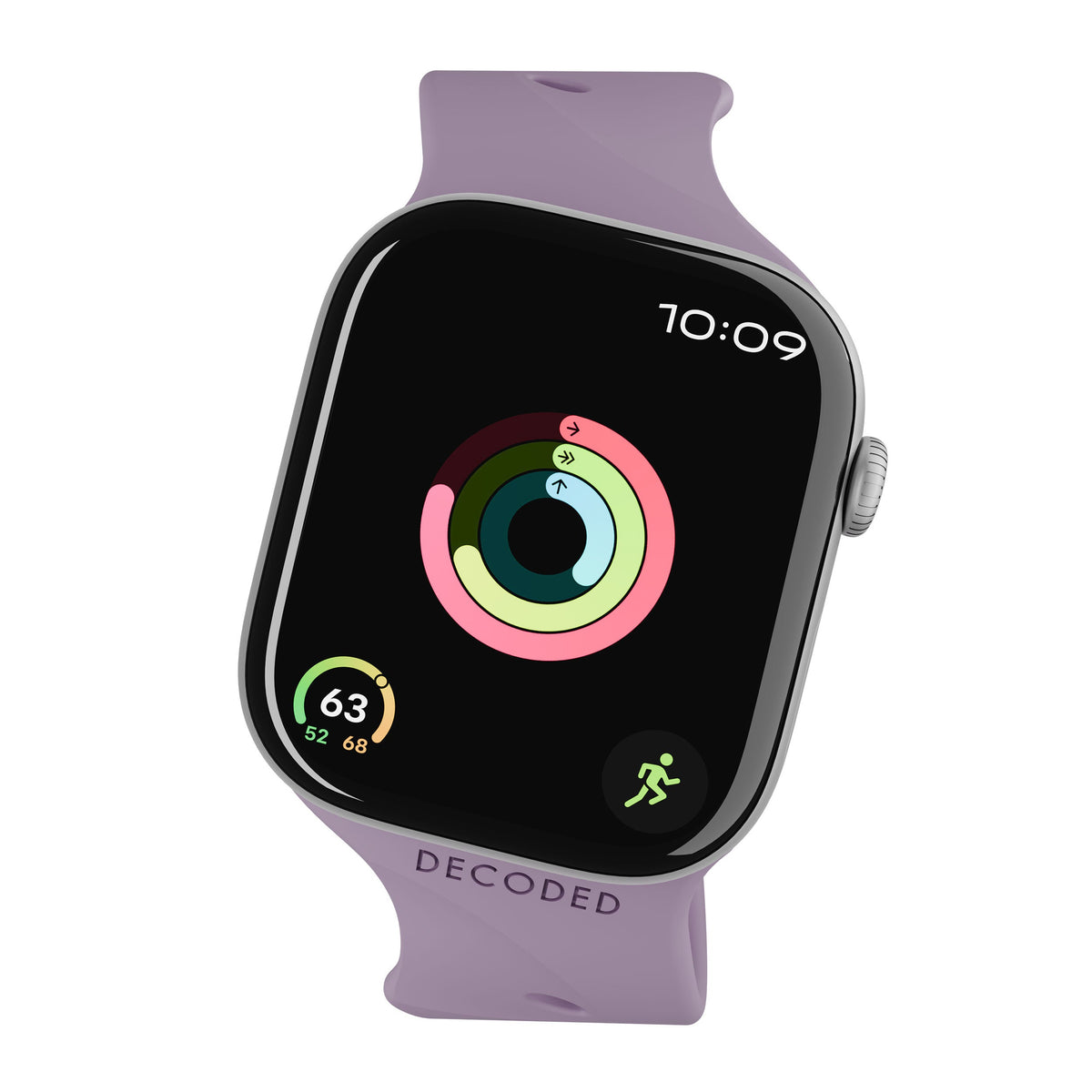 Decoded Silicone Ares Splice Strap for 40mm and 42mm Apple Watch - Purple Haze