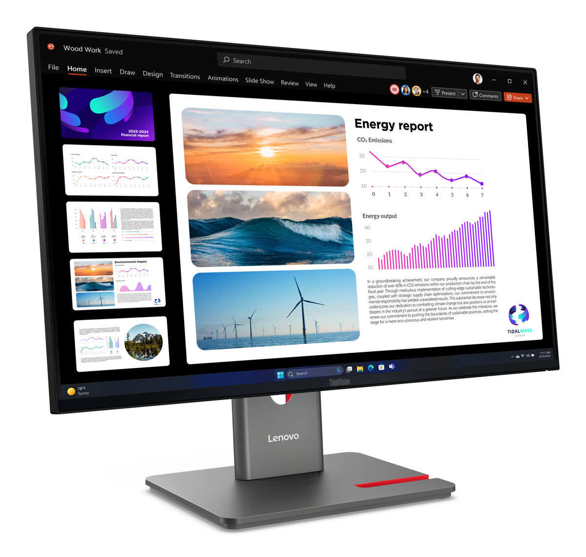 Lenovo ThinkVision P24Q-40 Monitor