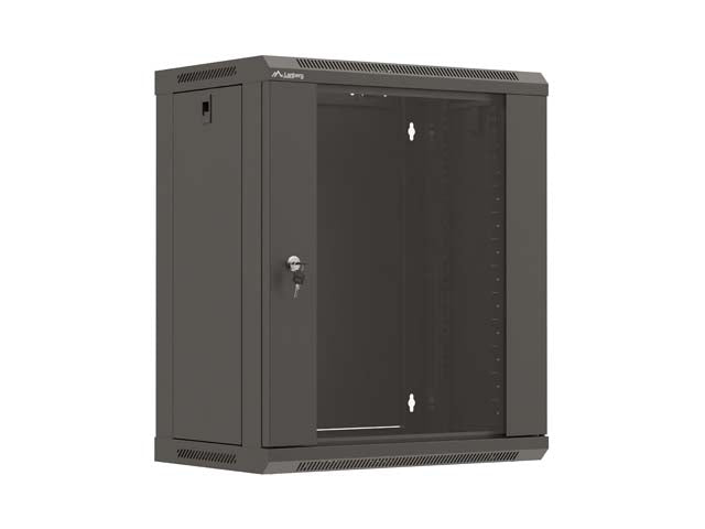 Lanberg WF03-5312-10B rack cabinet 12U Wall mounted rack Black